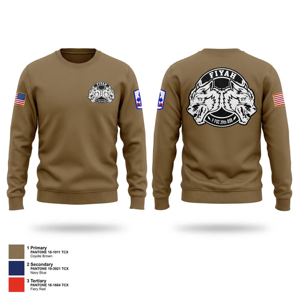 Crew Neck Sweatshirt, Fox fsc, National Guard, Teamtime, Team time, sublimation, custom sports apparel, team uniforms, spirit wear, spiritwear, sports uniforms, custom shirts, team store, custom team store, fundraiser sports, apparel fundraiser