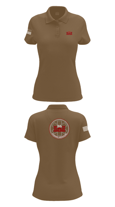 36 Engineer Brigade 21173189 Women's Short Sleeve Performance Polo  - 15