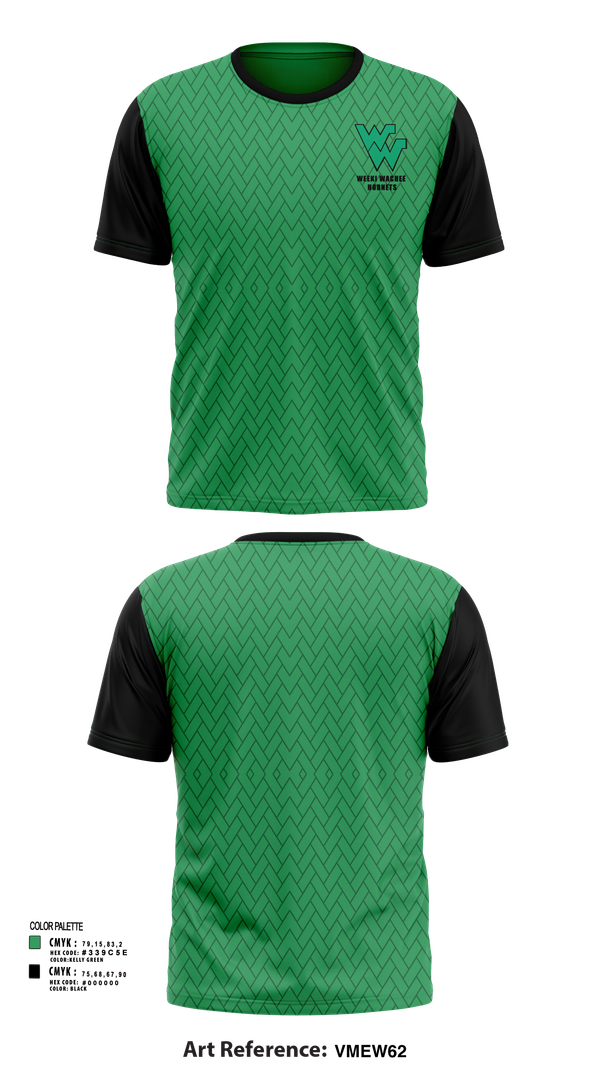 Short Sleeve Performance Shirt, Weeki Wachee Hornets, Women's Soccer, Teamtime, Team time, sublimation, custom sports apparel, team uniforms, spirit wear, spiritwear, sports uniforms, custom shirts, team store, custom team store, fundraiser sports, apparel fundraiser