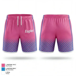 Mens Reversible Basketball Shorts, Eagles, Women's Basketball, Teamtime, Team time, sublimation, custom sports apparel, team uniforms, spirit wear, spiritwear, sports uniforms, custom shirts, team store, custom team store, fundraiser sports, apparel fundraiser