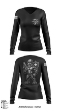 1st PLT Roosters Women's Long Sleeve V-neck Shirt - 5