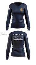 Canadian Volunteer Fire Department 94658474 Women's Long Sleeve V-neck Shirt - 102