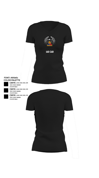 1AD CAB 62744010 Women's Short Sleeve V-neck Shirt - 24
