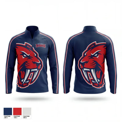 West Virginia Sabers 54265561 Quarter Zip Jacket - 1