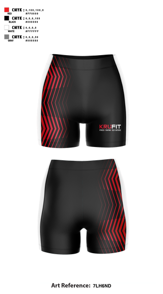 Womens Compression Shorts, KruFit, , Teamtime, Team time, sublimation, custom sports apparel, team uniforms, spirit wear, spiritwear, sports uniforms, custom shirts, team store, custom team store, fundraiser sports, apparel fundraiser