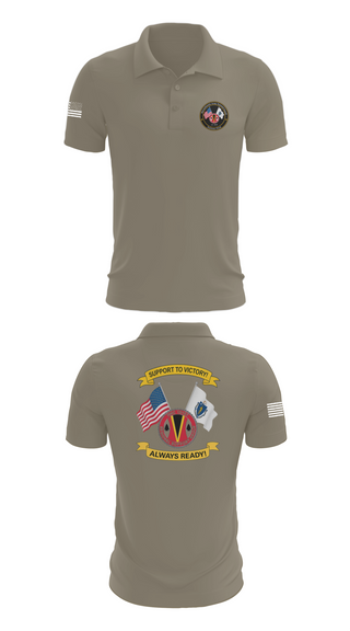 Short Sleeve Performance Polo, HHC 151st RSG, Army, Teamtime, Team time, sublimation, custom sports apparel, team uniforms, spirit wear, spiritwear, sports uniforms, custom shirts, team store, custom team store, fundraiser sports, apparel fundraiser