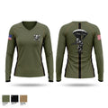 1-1 SFG (A) MOPO Women's Long Sleeve V-neck Shirt - 1