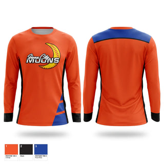 Long Sleeve Performance Shirt, Sioux City Moons, Softball, Teamtime, Team time, sublimation, custom sports apparel, team uniforms, spirit wear, spiritwear, sports uniforms, custom shirts, team store, custom team store, fundraiser sports, apparel fundraiser