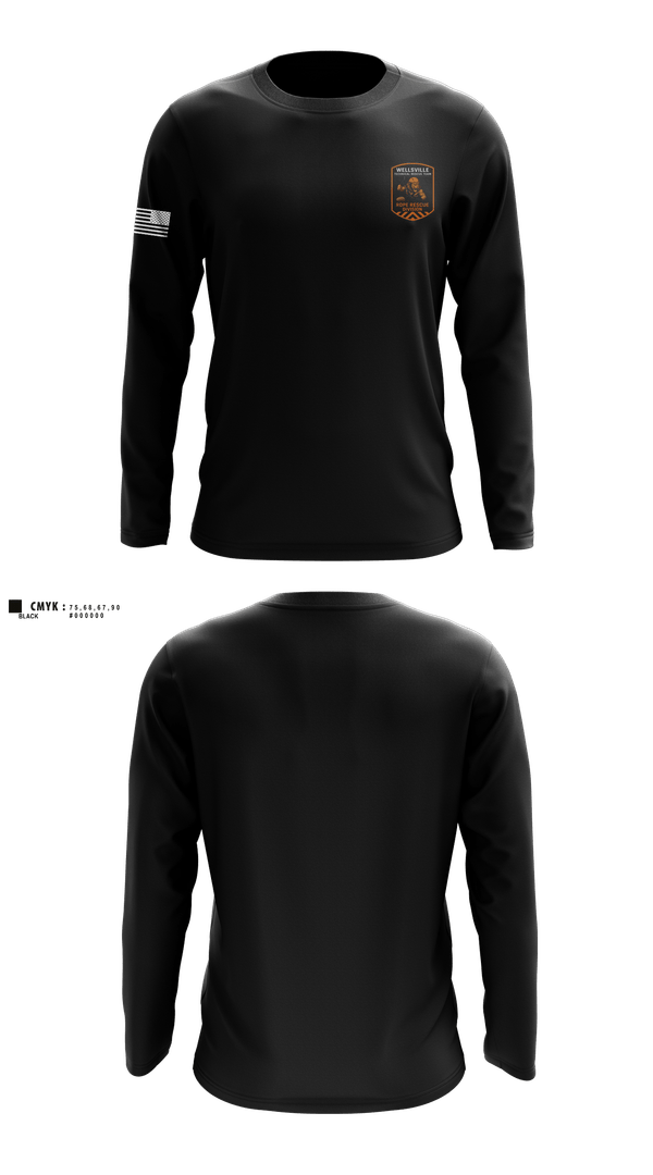 Long Sleeve Performance Shirt, Wellsville TRT, , Teamtime, Team time, sublimation, custom sports apparel, team uniforms, spirit wear, spiritwear, sports uniforms, custom shirts, team store, custom team store, fundraiser sports, apparel fundraiser