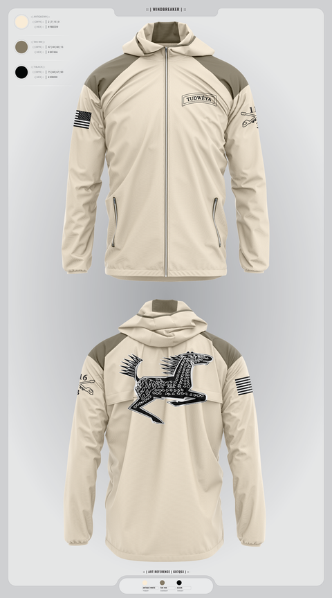 Windbreaker, DET 1 HHC 3-116 CAV, Army, Teamtime, Team time, sublimation, custom sports apparel, team uniforms, spirit wear, spiritwear, sports uniforms, custom shirts, team store, custom team store, fundraiser sports, apparel fundraiser