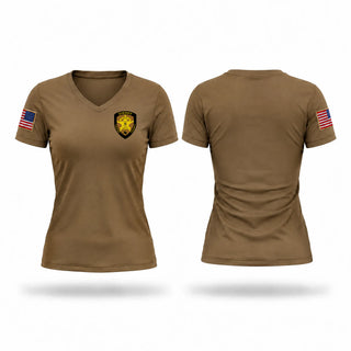 Womens Short Sleeve Vneck Shirt, Castro county sheriffs office, Police, Teamtime, Team time, sublimation, custom sports apparel, team uniforms, spirit wear, spiritwear, sports uniforms, custom shirts, team store, custom team store, fundraiser sports, apparel fundraiser