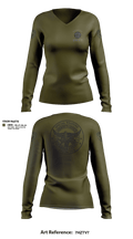Rockdale SWAT 39219913 Women's Long Sleeve V-neck Shirt - 1