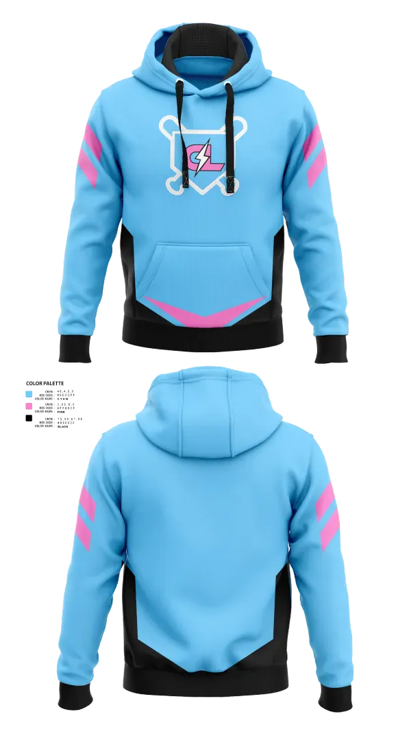 Hoodie, Carolina lightning, Baseball, Teamtime, Team time, sublimation, custom sports apparel, team uniforms, spirit wear, spiritwear, sports uniforms, custom shirts, team store, custom team store, fundraiser sports, apparel fundraiser