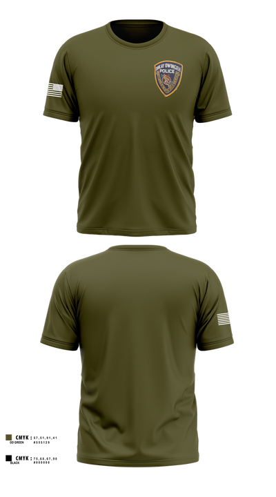 Ohkay Owingeh police 347501 Short Sleeve Performance Shirt - 2