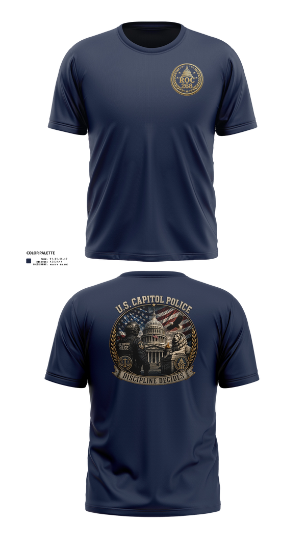 Short Sleeve Performance Shirt, USCP ROC 268, Police, Teamtime, Team time, sublimation, custom sports apparel, team uniforms, spirit wear, spiritwear, sports uniforms, custom shirts, team store, custom team store, fundraiser sports, apparel fundraiser