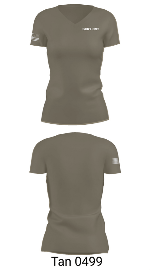 Womens Short Sleeve Vneck Shirt, SERT-CNT, Police, Teamtime, Team time, sublimation, custom sports apparel, team uniforms, spirit wear, spiritwear, sports uniforms, custom shirts, team store, custom team store, fundraiser sports, apparel fundraiser