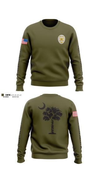 Crew Neck Sweatshirt, York County Multi-Jurisdictional Drug Enforcement Unti, Police, Teamtime, Team time, sublimation, custom sports apparel, team uniforms, spirit wear, spiritwear, sports uniforms, custom shirts, team store, custom team store, fundraiser sports, apparel fundraiser