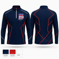U S Elite 52220520 Quarter Zip Jacket - 21
