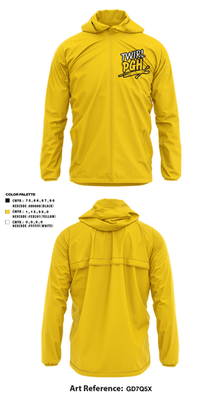 Windbreaker, Twirl PGH, Spirit Store, Teamtime, Team time, sublimation, custom sports apparel, team uniforms, spirit wear, spiritwear, sports uniforms, custom shirts, team store, custom team store, fundraiser sports, apparel fundraiser