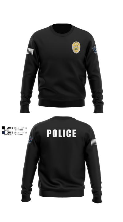 McCordsville Police Department 1417548 Crew Neck Sweatshirt - 3