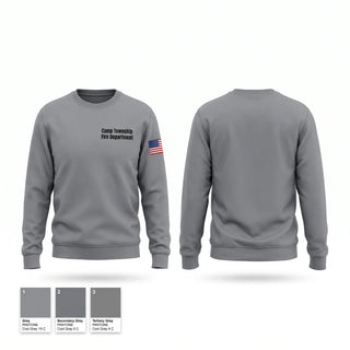 Crew Neck Sweatshirt, Camp Township Fire Department, Fire Department, Teamtime, Team time, sublimation, custom sports apparel, team uniforms, spirit wear, spiritwear, sports uniforms, custom shirts, team store, custom team store, fundraiser sports, apparel fundraiser