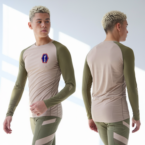 Long Sleeve Performance Shirt, 100 Battalion 442 Infantry, Army, Teamtime, Team time, sublimation, custom sports apparel, team uniforms, spirit wear, spiritwear, sports uniforms, custom shirts, team store, custom team store, fundraiser sports, apparel fundraiser