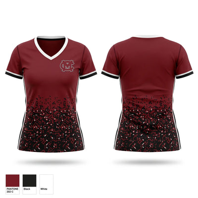 Mid-Carolina High School Women's Short Sleeve V-neck Shirt - 1