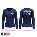 Station 76 Women's Long Sleeve V-neck Shirt - 1