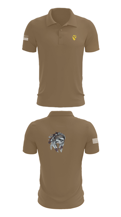 6-9 Cavalry Regiment 17132941 Short Sleeve Performance Polo - 7