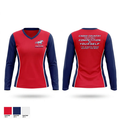 Plaza Park Women's Long Sleeve V-neck Shirt - 1