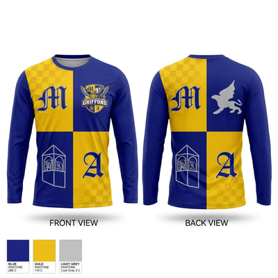 Marshall Academy Basketball Long Sleeve Performance Shirt 1