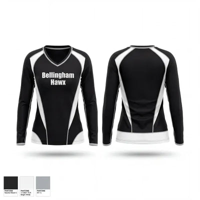 Bellingham Hawx 16717563 Women's Long Sleeve V-neck Shirt - 1