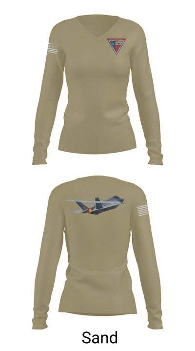 NAS JRB FORT WORTH 78488583 Women's Long Sleeve V-neck Shirt - 92