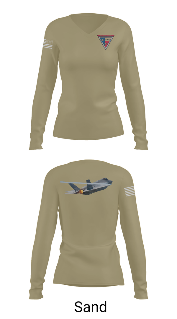 Womens Long Sleeve Vneck Shirt, NAS JRB FORT WORTH, , Teamtime, Team time, sublimation, custom sports apparel, team uniforms, spirit wear, spiritwear, sports uniforms, custom shirts, team store, custom team store, fundraiser sports, apparel fundraiser