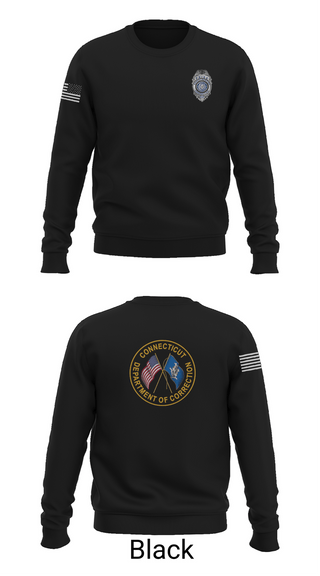 Crew Neck Sweatshirt, Connecticut Department of Corrections, Police, Teamtime, Team time, sublimation, custom sports apparel, team uniforms, spirit wear, spiritwear, sports uniforms, custom shirts, team store, custom team store, fundraiser sports, apparel fundraiser