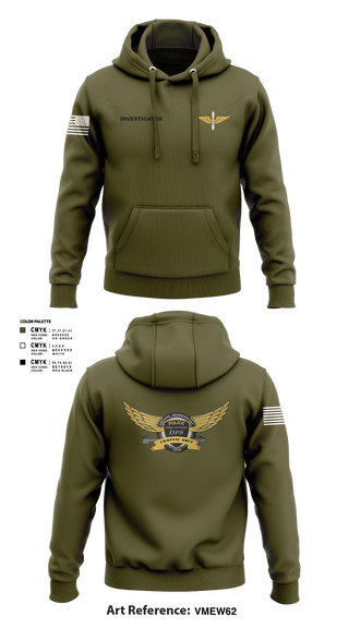 Hoodie, Investigator, Army, Teamtime, Team time, sublimation, custom sports apparel, team uniforms, spirit wear, spiritwear, sports uniforms, custom shirts, team store, custom team store, fundraiser sports, apparel fundraiser