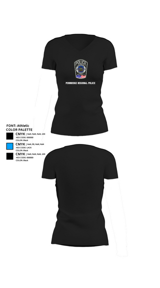 Womens Short Sleeve Vneck Shirt, Pennridge Regional Police, , Teamtime, Team time, sublimation, custom sports apparel, team uniforms, spirit wear, spiritwear, sports uniforms, custom shirts, team store, custom team store, fundraiser sports, apparel fundraiser