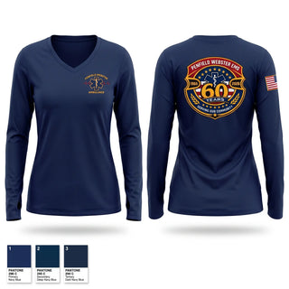 Womens Long Sleeve Vneck Shirt, Penfield Webster EMS, EMS/EMT, Teamtime, Team time, sublimation, custom sports apparel, team uniforms, spirit wear, spiritwear, sports uniforms, custom shirts, team store, custom team store, fundraiser sports, apparel fundraiser