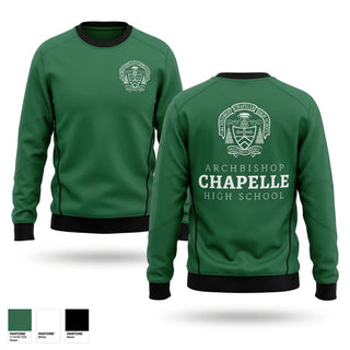 Crew Neck Sweatshirt, Archbishop Chapelle School Soccer, Women's Soccer, Teamtime, Team time, sublimation, custom sports apparel, team uniforms, spirit wear, spiritwear, sports uniforms, custom shirts, team store, custom team store, fundraiser sports, apparel fundraiser