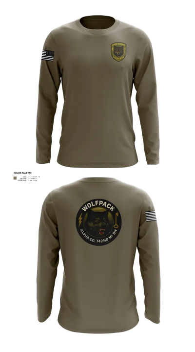 Alpha Company, 742nd MI BN 63868079 Long Sleeve Performance Shirt 51