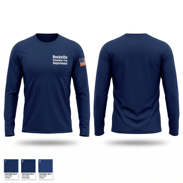 Long Sleeve Performance Shirt, Rockville Volunteer Fire Department, Fire Department, Teamtime, Team time, sublimation, custom sports apparel, team uniforms, spirit wear, spiritwear, sports uniforms, custom shirts, team store, custom team store, fundraiser sports, apparel fundraiser