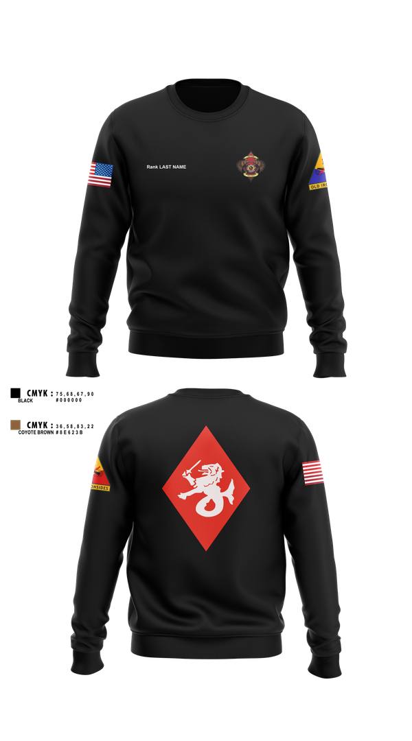 Crew Neck Sweatshirt, , Army, Teamtime, Team time, sublimation, custom sports apparel, team uniforms, spirit wear, spiritwear, sports uniforms, custom shirts, team store, custom team store, fundraiser sports, apparel fundraiser