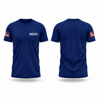 Short Sleeve Performance Shirt, Madison Fire Department, Fire Department, Teamtime, Team time, sublimation, custom sports apparel, team uniforms, spirit wear, spiritwear, sports uniforms, custom shirts, team store, custom team store, fundraiser sports, apparel fundraiser