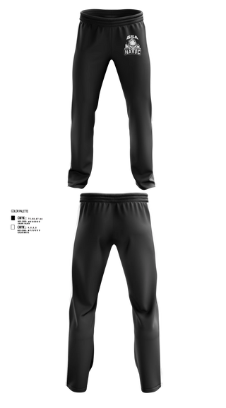 Sweatpants, SSA Havoc, Men's Basketball, Teamtime, Team time, sublimation, custom sports apparel, team uniforms, spirit wear, spiritwear, sports uniforms, custom shirts, team store, custom team store, fundraiser sports, apparel fundraiser