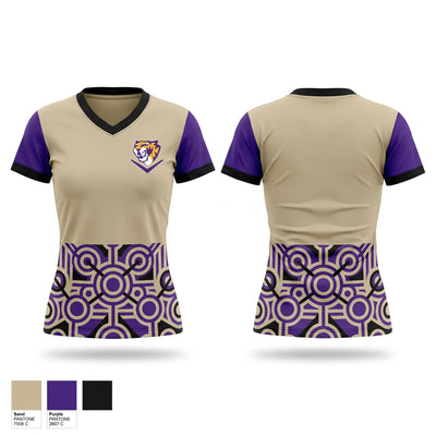 Sabers Women's Short Sleeve V-neck Shirt - 1