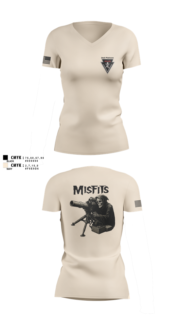 Womens Short Sleeve Vneck Shirt, 2/11 killer troop, Army, Teamtime, Team time, sublimation, custom sports apparel, team uniforms, spirit wear, spiritwear, sports uniforms, custom shirts, team store, custom team store, fundraiser sports, apparel fundraiser