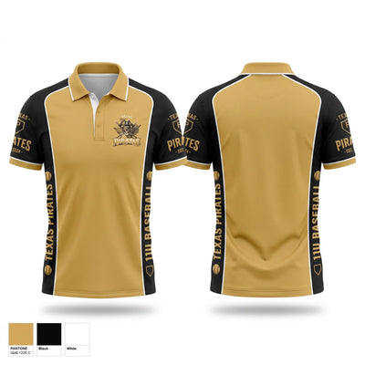 Texas Pirates Short Sleeve Performance Polo - 1