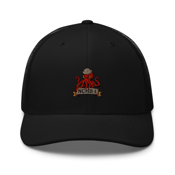 Navy cargo handling battalion One Retro Trucker Hat | Yupoong 6606