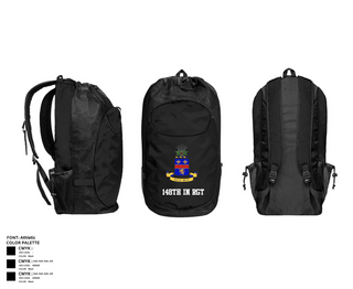 Gear Bag, 148th IN RGT, , Teamtime, Team time, sublimation, custom sports apparel, team uniforms, spirit wear, spiritwear, sports uniforms, custom shirts, team store, custom team store, fundraiser sports, apparel fundraiser