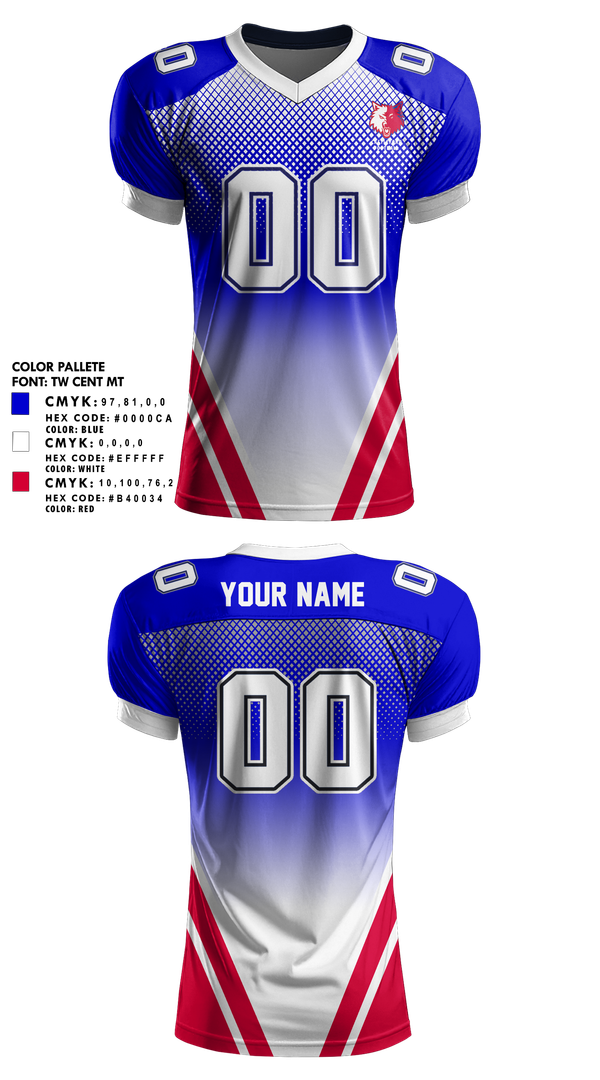 Football Jersey, Castleford High School Football, , Teamtime, Team time, sublimation, custom sports apparel, team uniforms, spirit wear, spiritwear, sports uniforms, custom shirts, team store, custom team store, fundraiser sports, apparel fundraiser